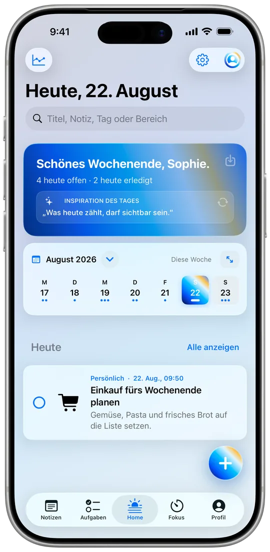 Bildschirmfoto von iFocus Plus